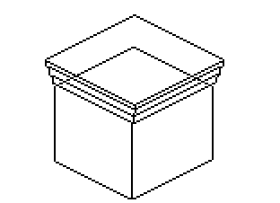 Рисуем пиксельный изометрический дом